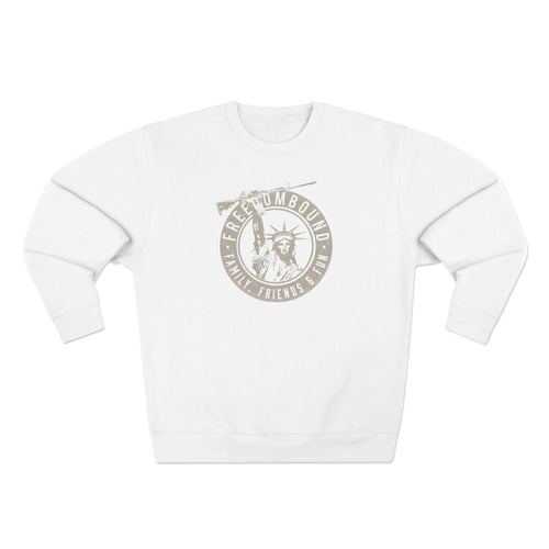 Freedombound Crewneck Sweatshirt — Vintage Statue of Liberty Graphic